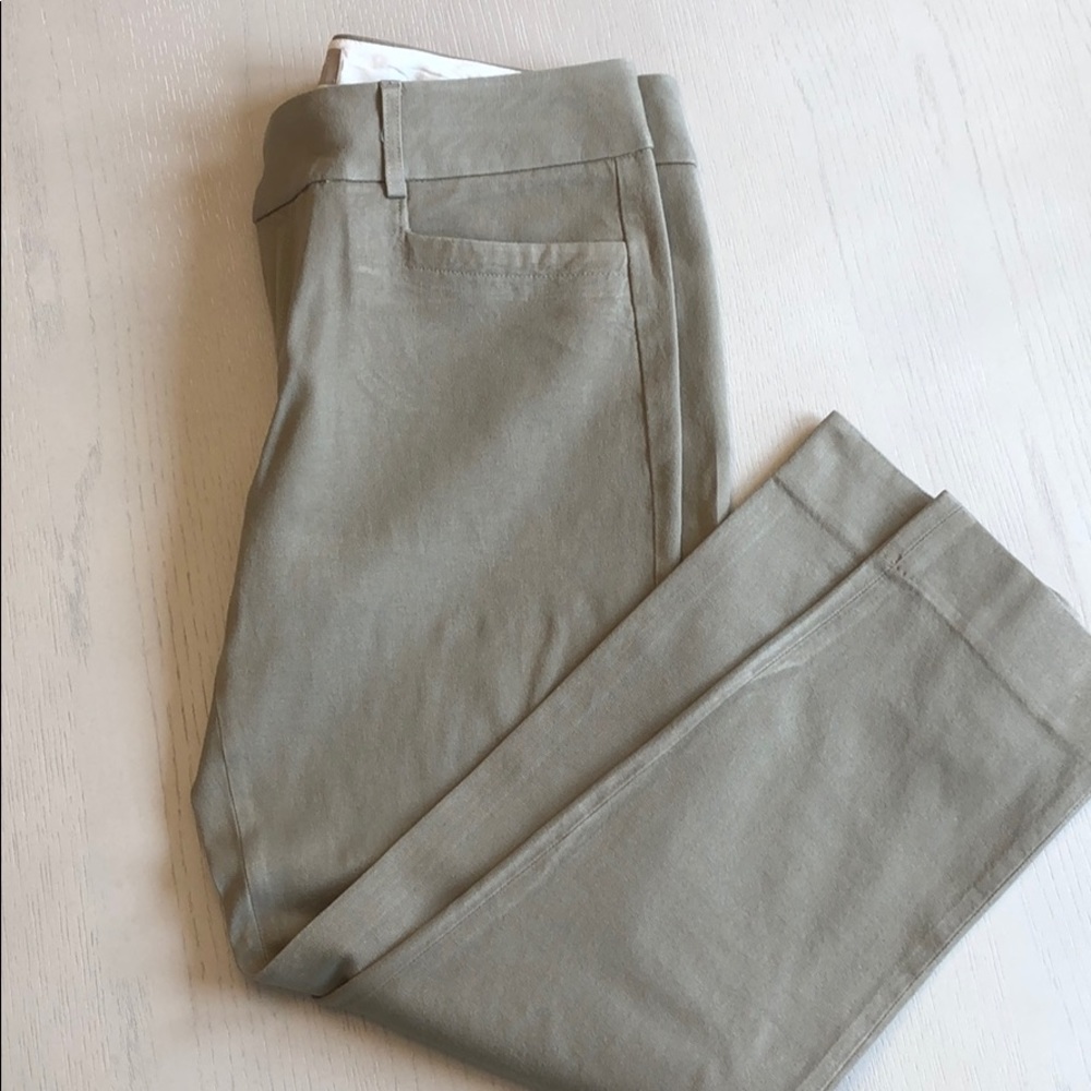Khaki ankle pants